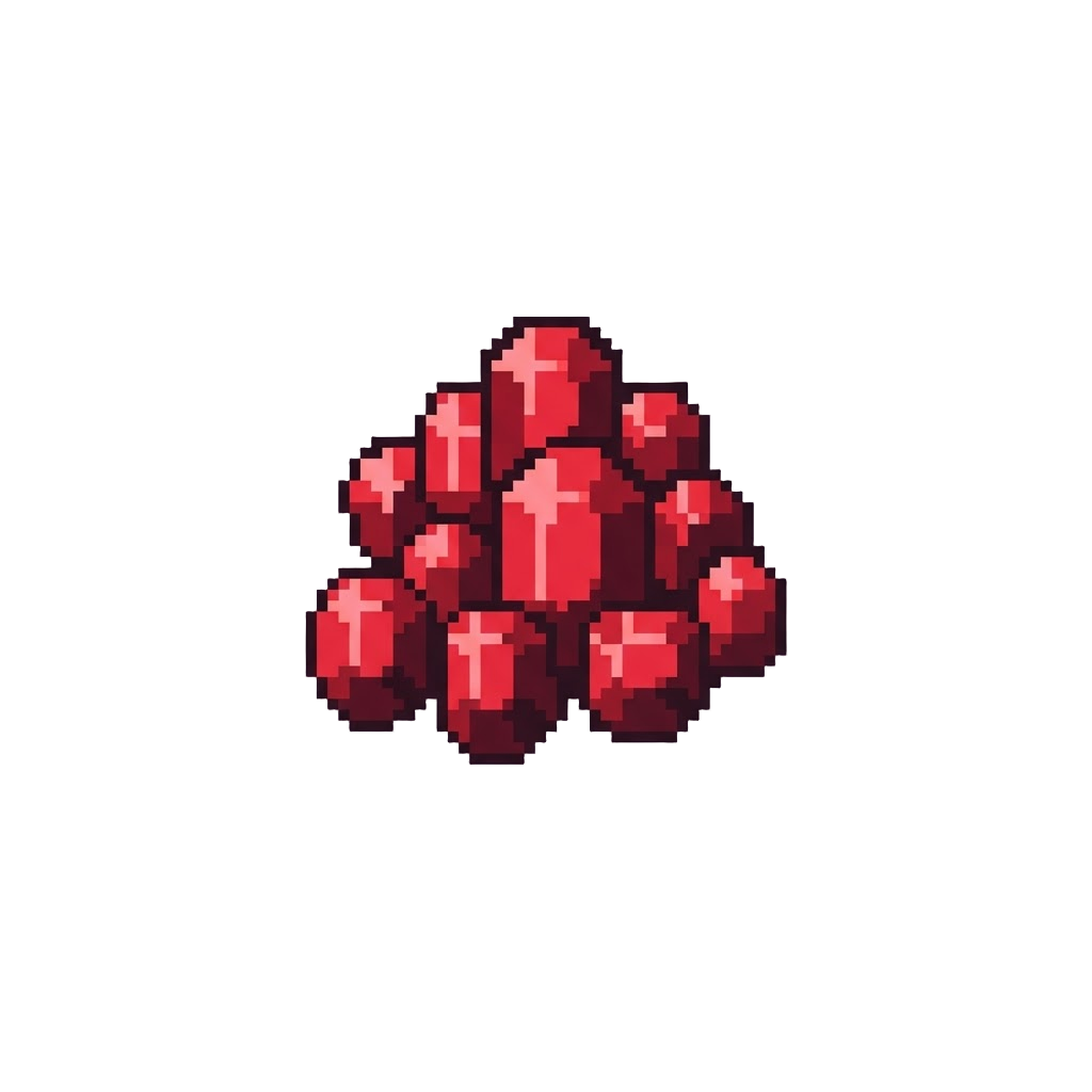 A Sprinkle of Brilliant Red Rubies