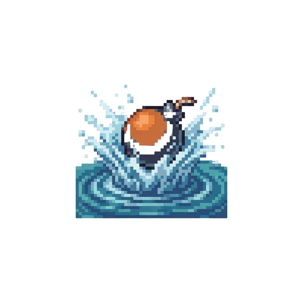 A Goofy Cannonball Splash Pose