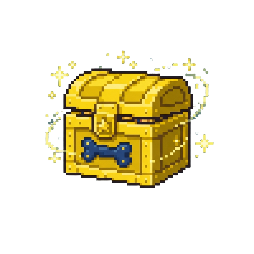 A Glowing Legendary Golden Box of Super Scooby Snacks Radiating Magical Sparkles