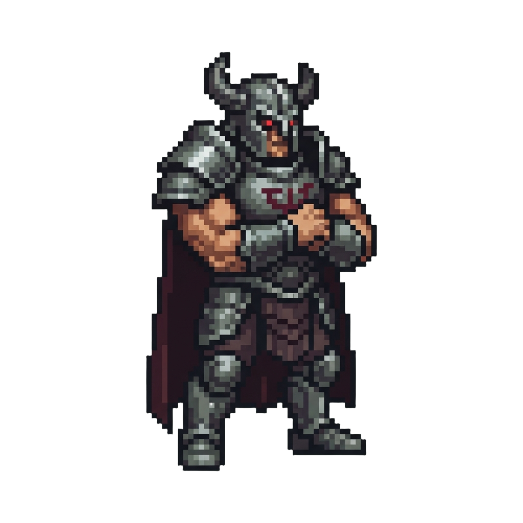 A Muscular Villain Figure Who Absorbs the Hit Without Budging