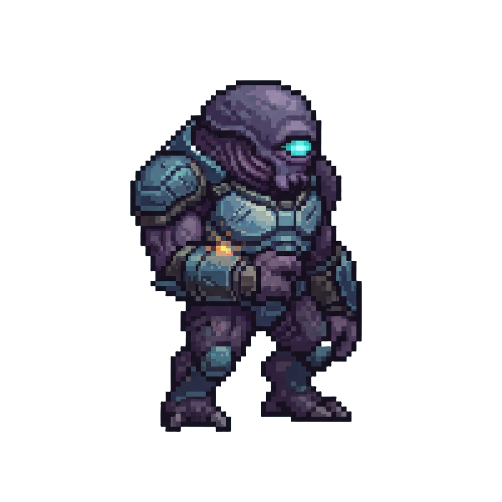 A Giant Alien Figure Who Simply Blinks and Smothers the Strike