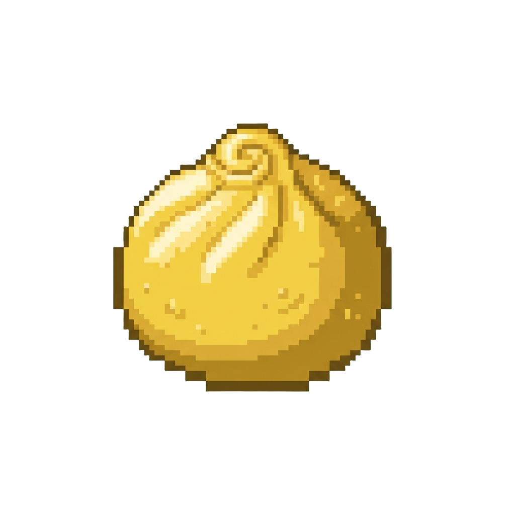 A Golden Baozi Squishy Toy