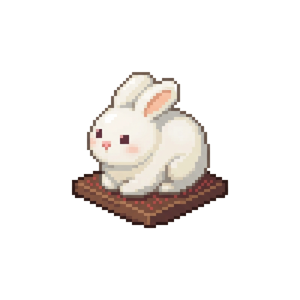 A Tiny Sweet Rice Cake Figurine