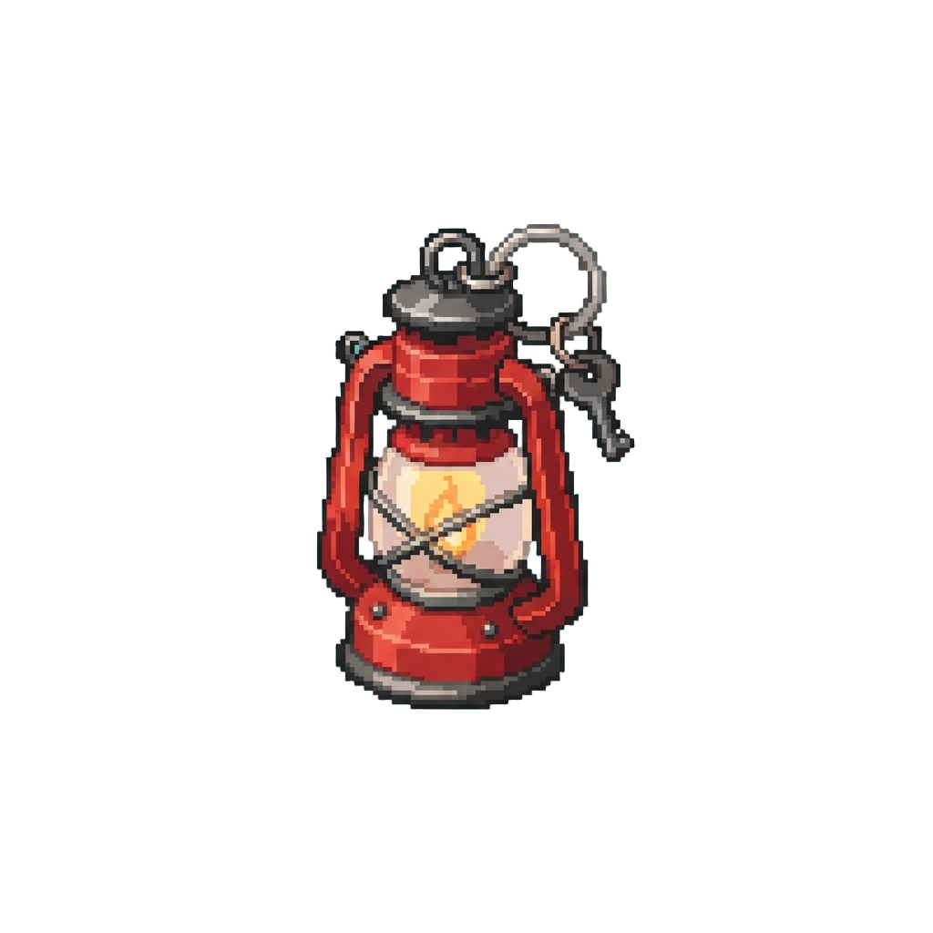 A Mini Red Lantern Key Ring
