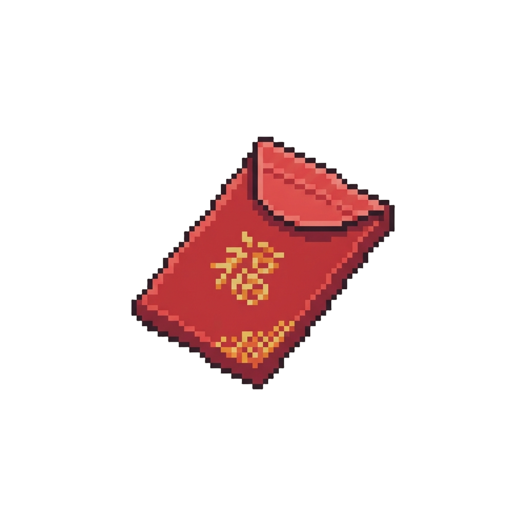 A Flat Empty Red Packet Slip