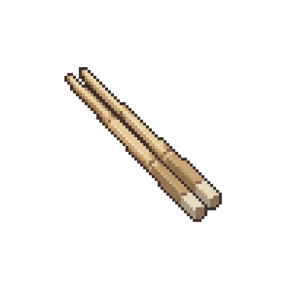 A Pair of Miniature Bamboo Chopsticks