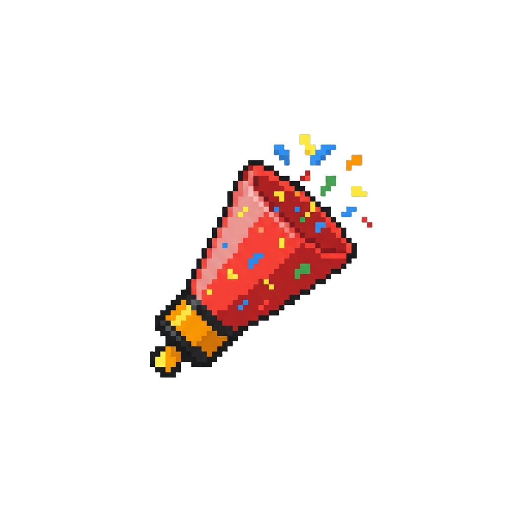 A Tiny Paper Confetti Popper