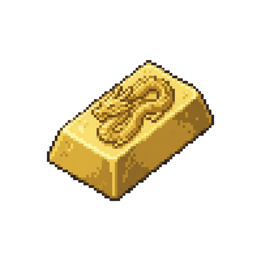 A Solid Gold Dragon Ingot