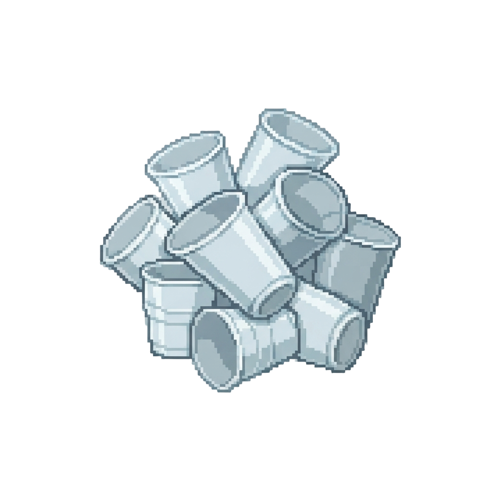 A Messy Avalanche of Plastic Cups