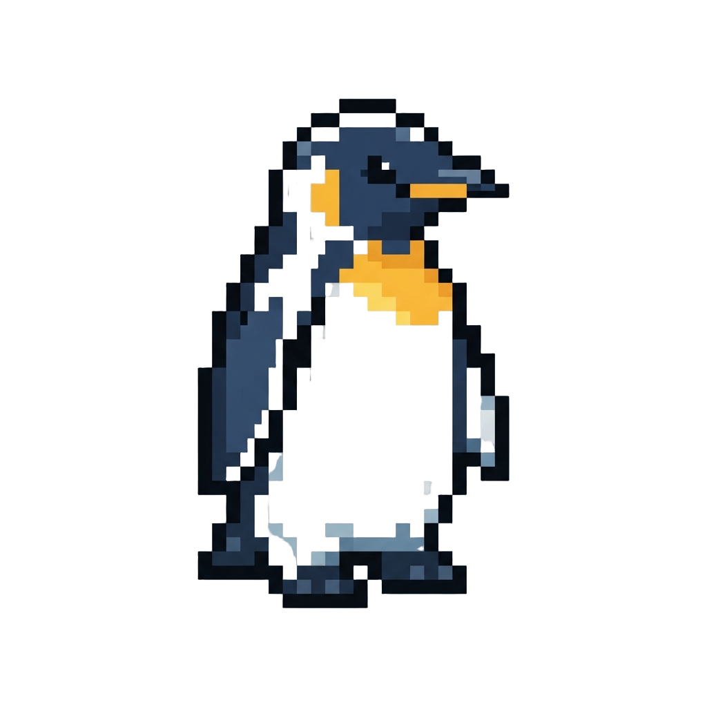 A Classic Pristine Emperor Clean Penguin