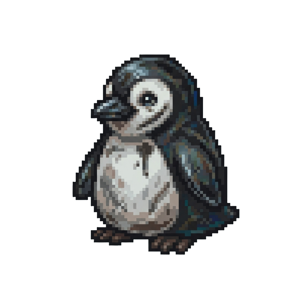 A Smudged Oil-spill Penguin