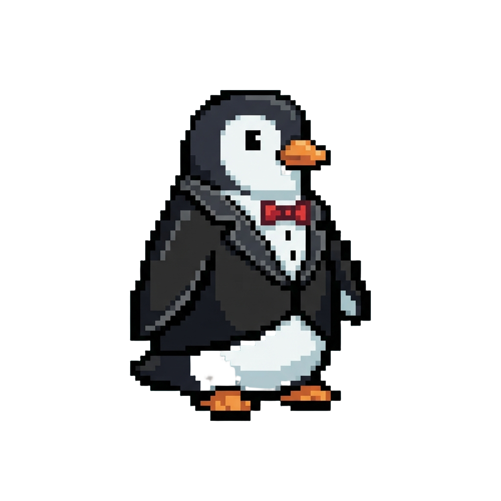 A Pristine Tuxedo-clad Clean Penguin