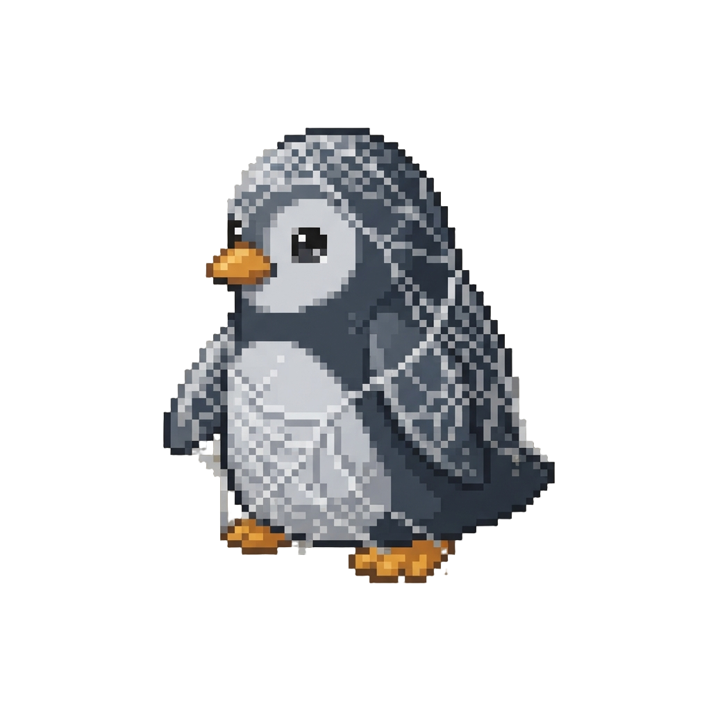 A Cobweb-covered Smudge Penguin