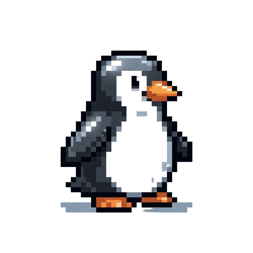 A Shiny Polish-coated Clean Penguin