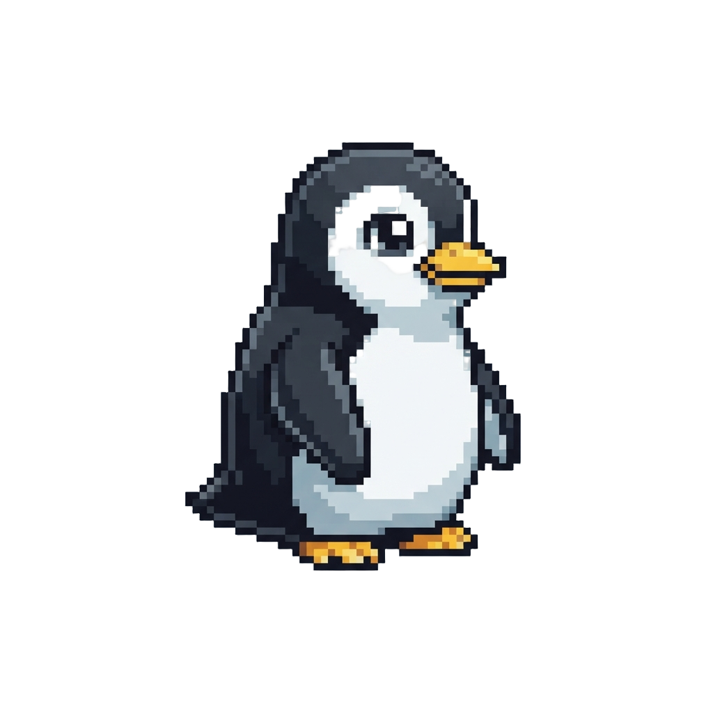 A Standard Bright-eyed Clean Penguin