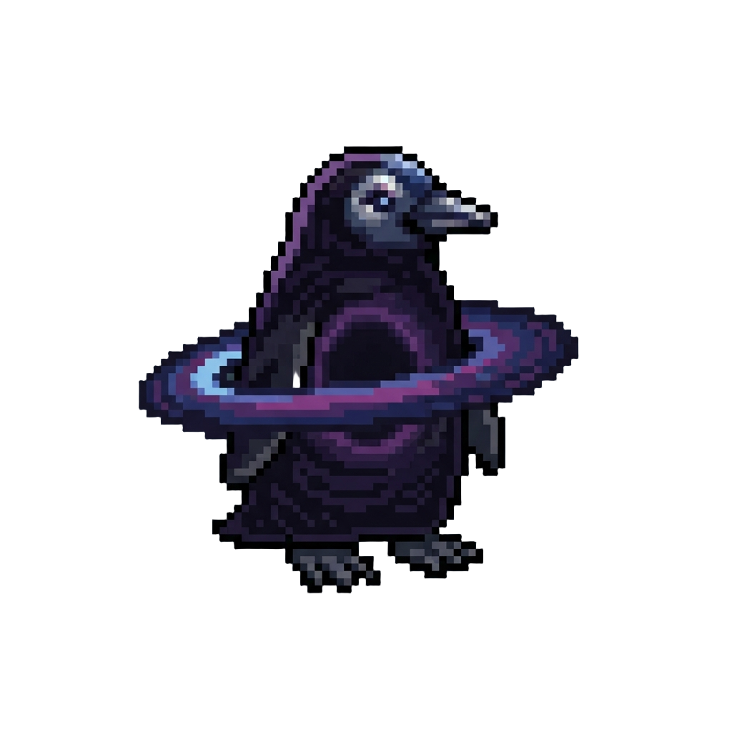 A Supermassive Dark-matter Black Hole Penguin