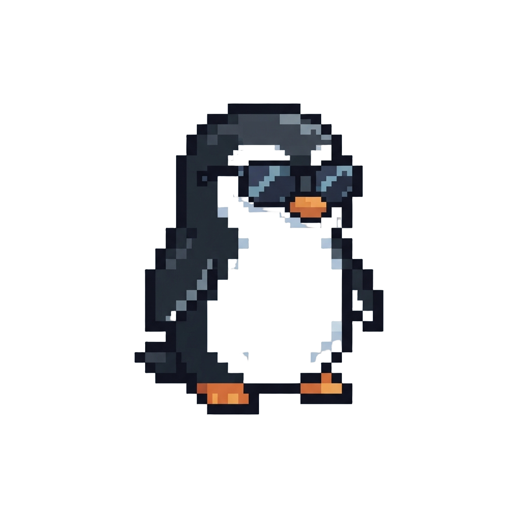 A Stylish Sunglasses-wearing Clean Penguin