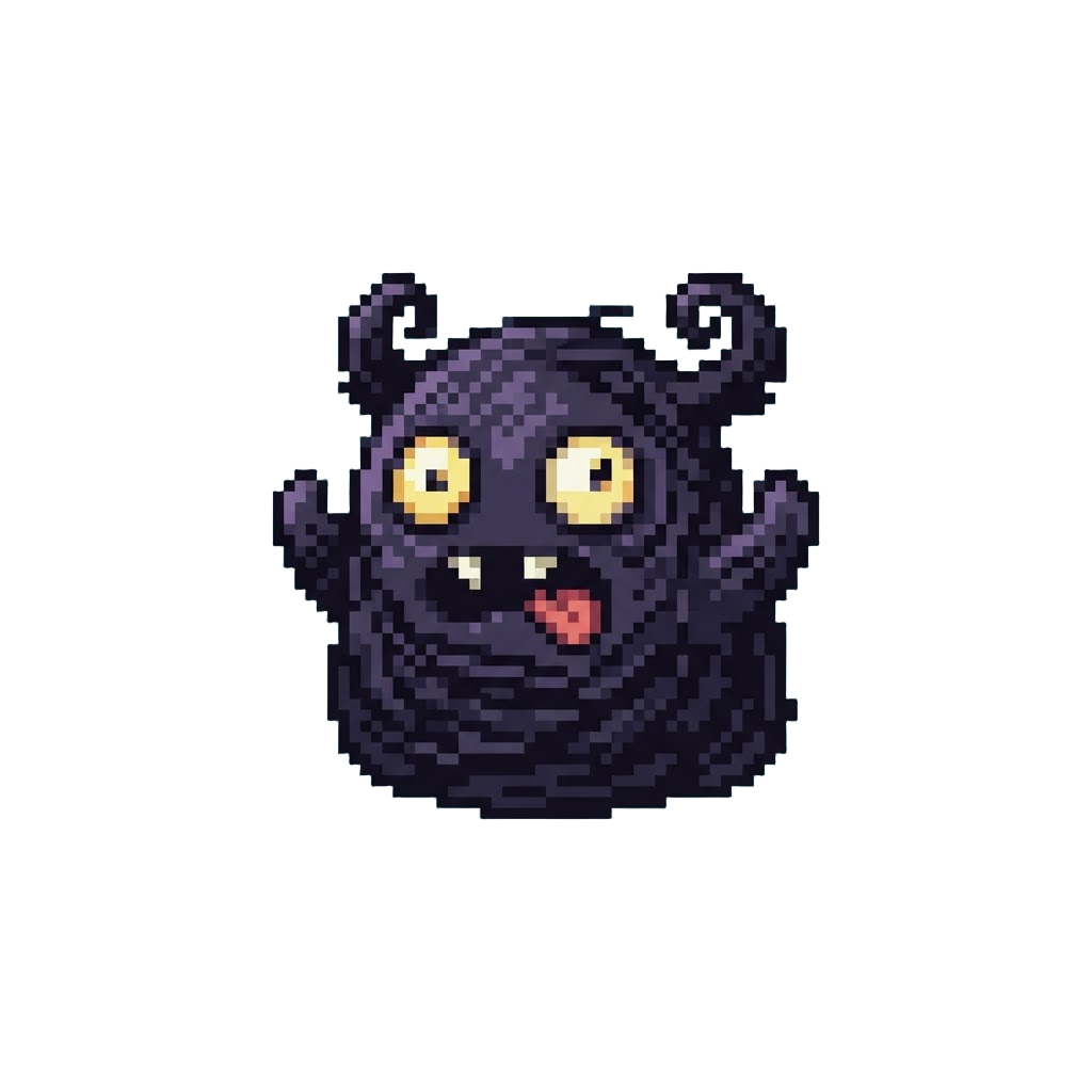A Goofy Shadowy Scribbled Monster