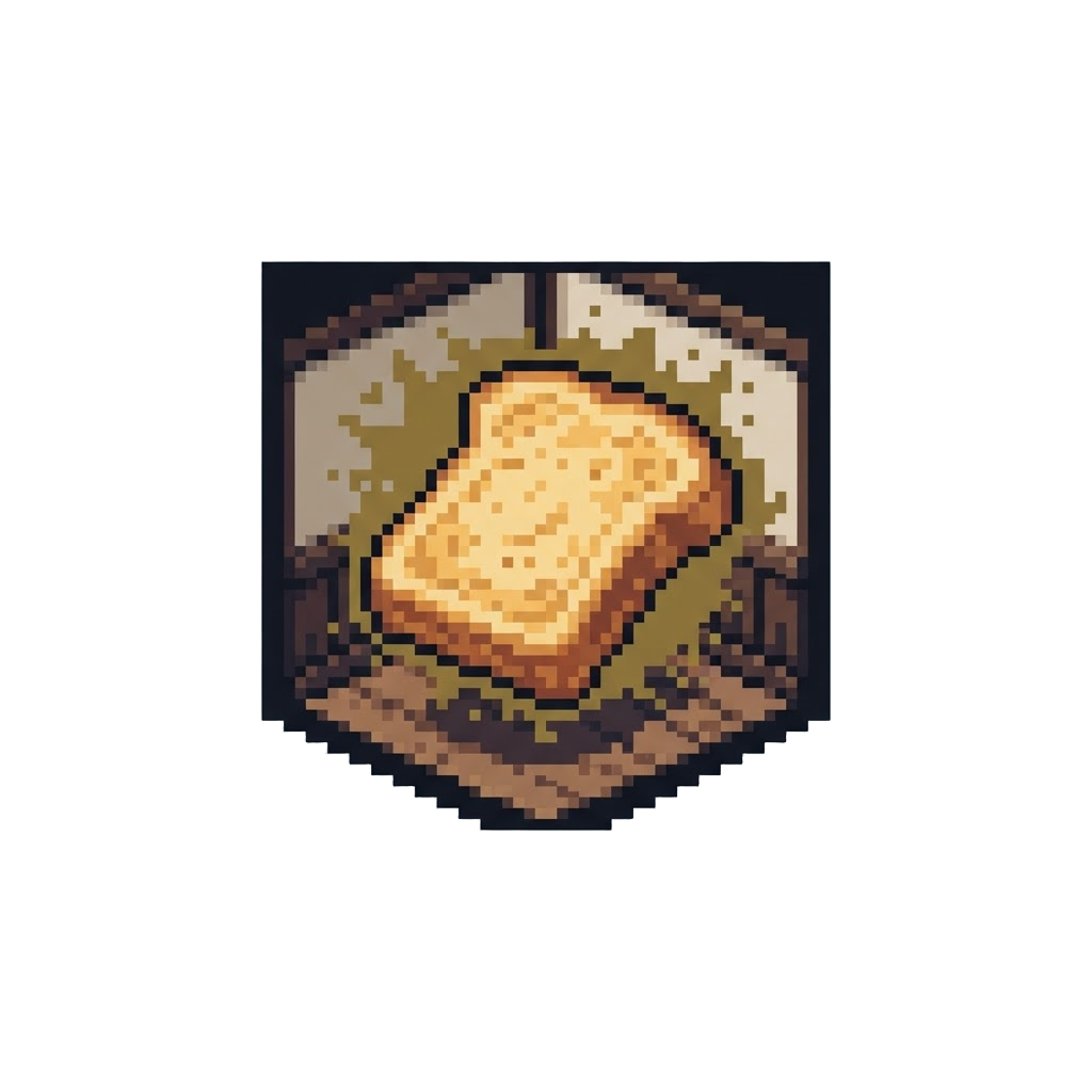 A Buzzing Room with a Floating Slice of Toast