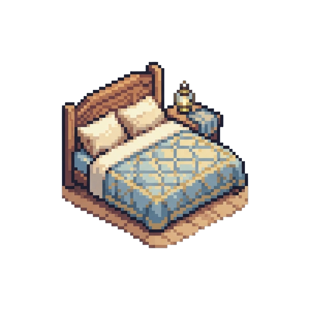 A Sunlit Cozy Bedroom with Soft Pillows