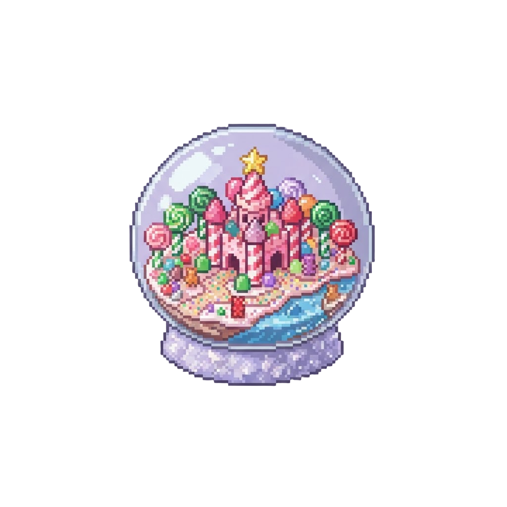 A Pastel Candy Kingdom Filled with Gigantic Sweets