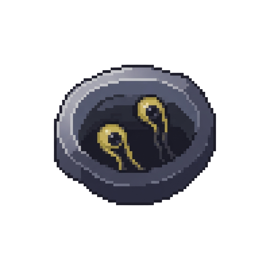 A Lopsided Hole with Eyes Sliding Downward