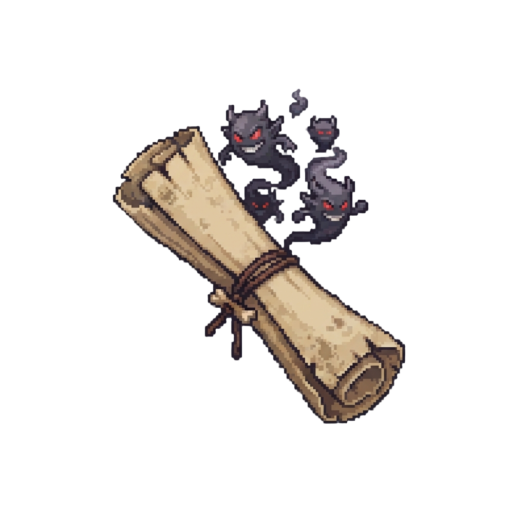 A Dusty Scroll of Mischievous Smoke Imps