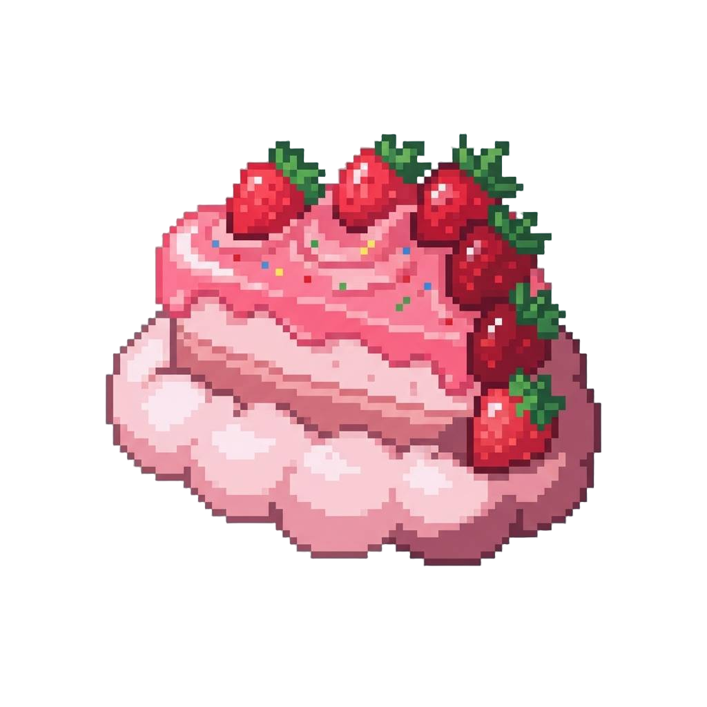 A Giant Floating Strawberry Cake Cloud