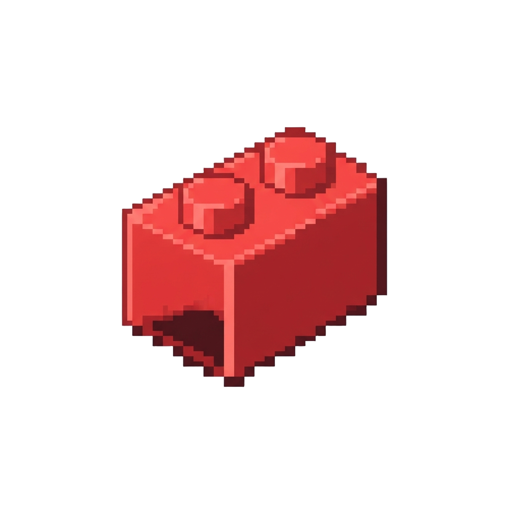 A Tiny Plastic Toy Brick