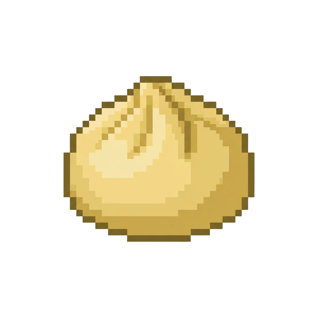 A Soft Yellow-gold Squishy Dumpling
