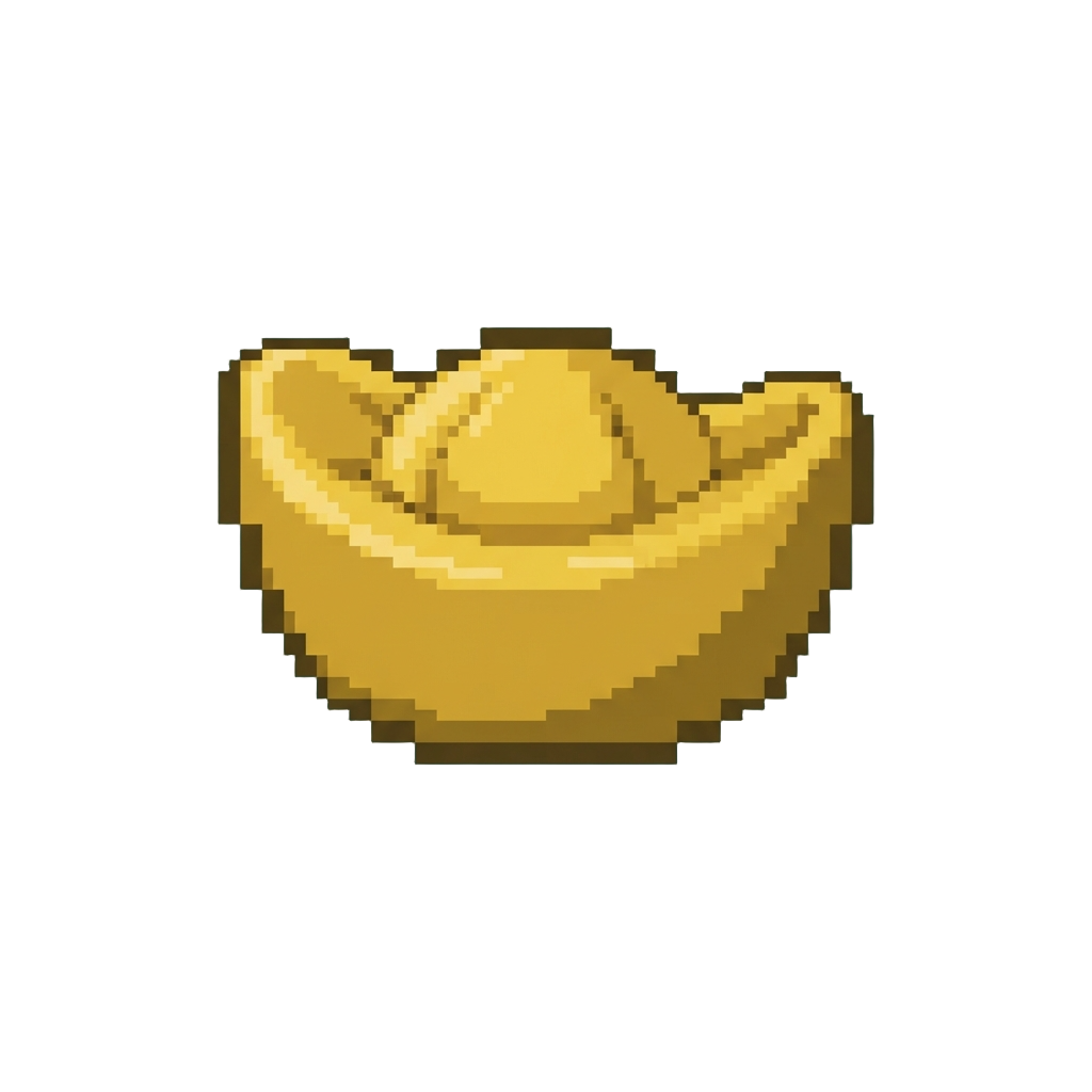 A Golden Ingot-shaped Squishy Dumpling