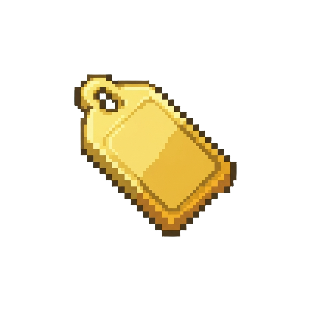 A Golden 100% Real Tag