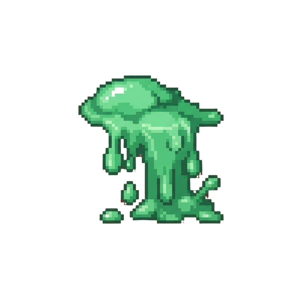 A Burst of Green Slime Cascading Over the Counter