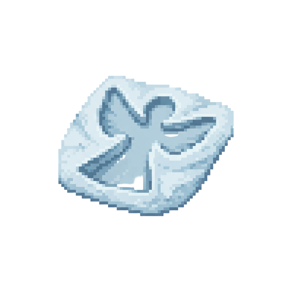 A Giant Snow-angel Cutout Drift
