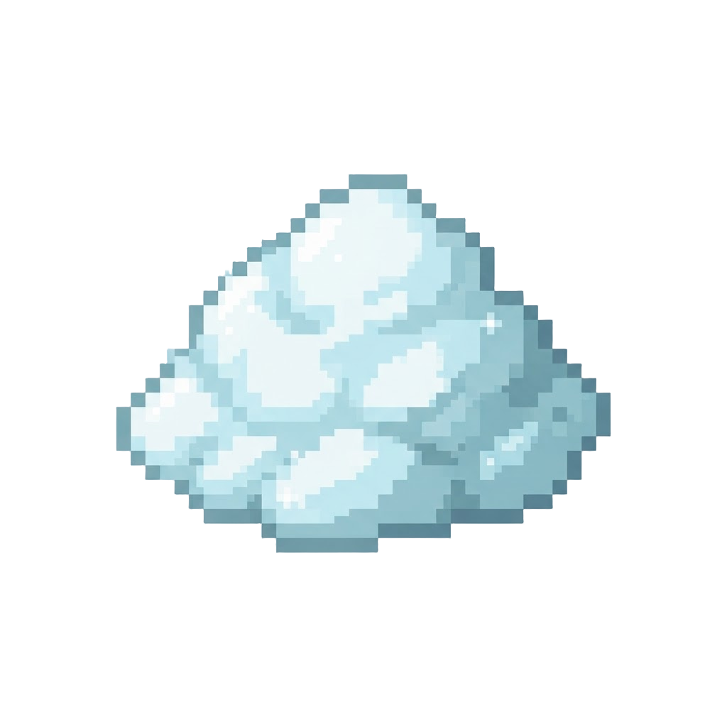 A High Drift of Fluffy Powder Snow
