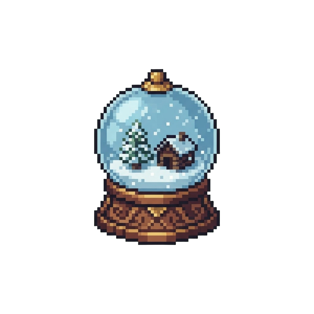 A Giant Decorative Snow-globe Display