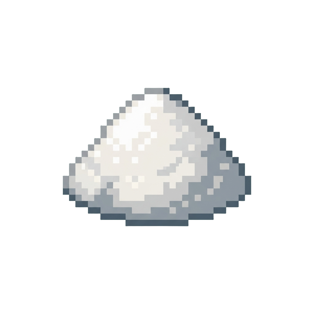 A Mound of Soft Fluffy White Powder