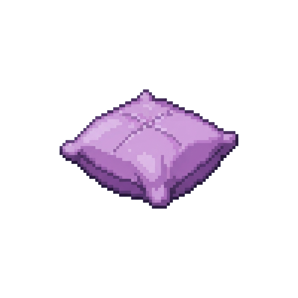 A Soft Purple Bouncy Pillow