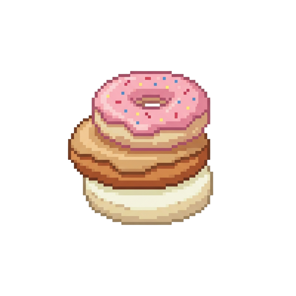 A Pile of Plush Oversized Donuts