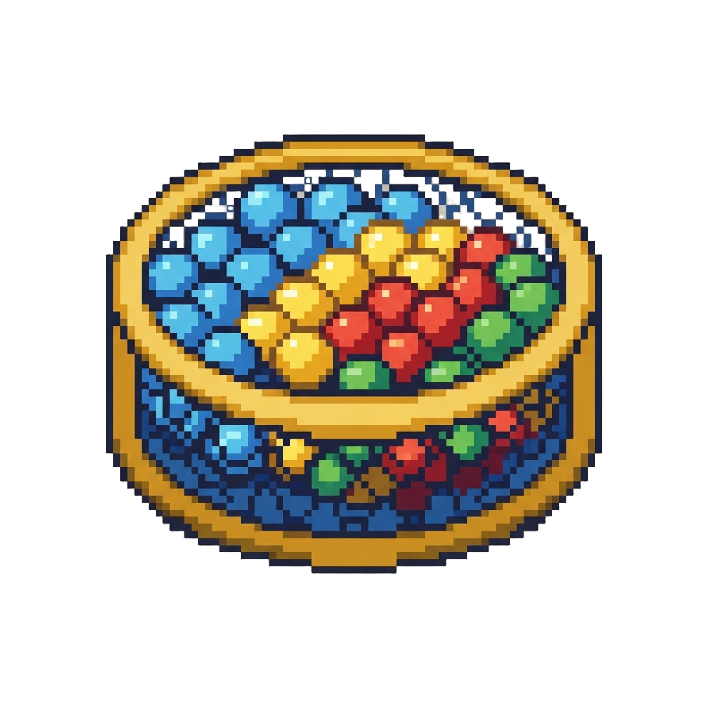 A Vibrant Blue Ball Pit