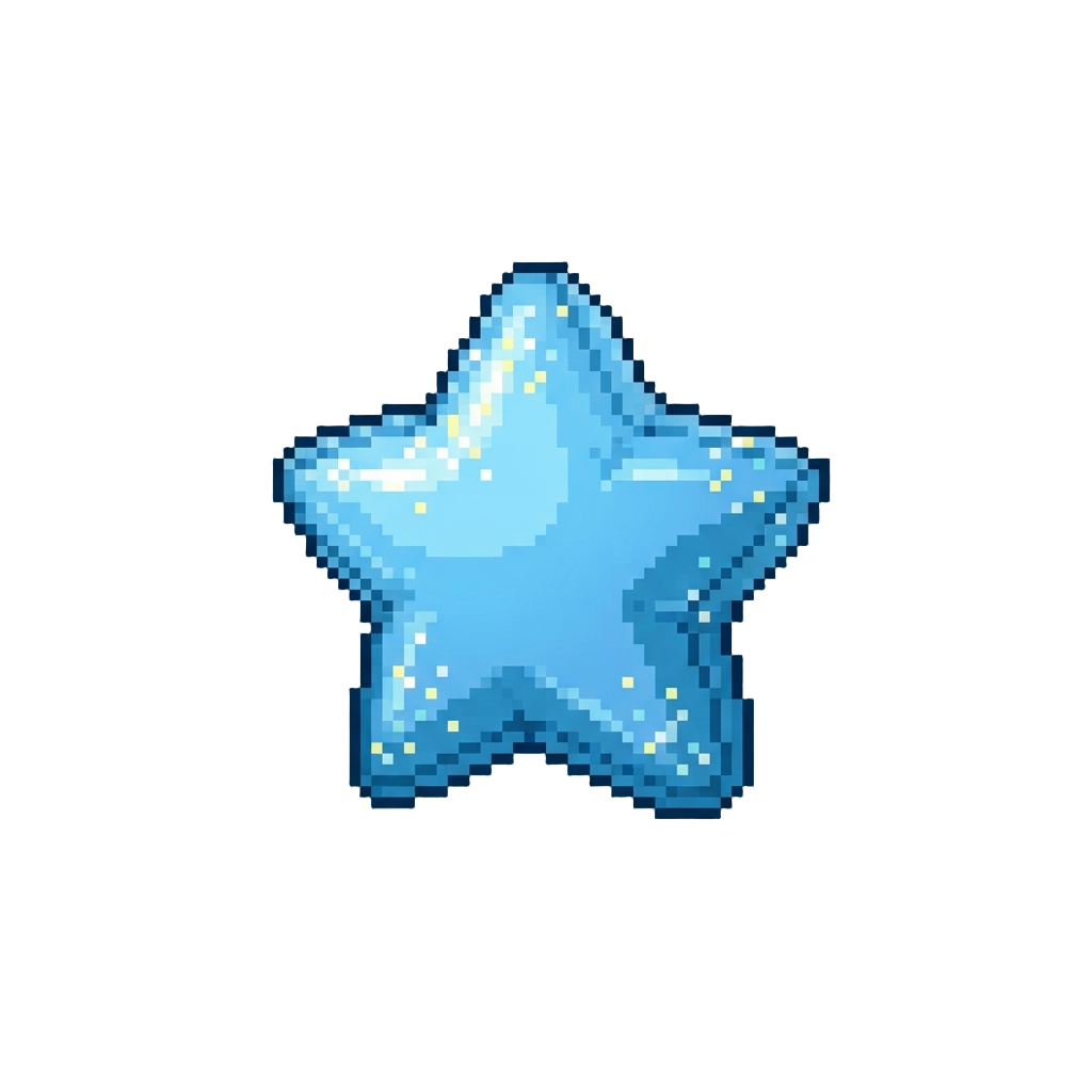 A Glittering Star-shaped Air Pad