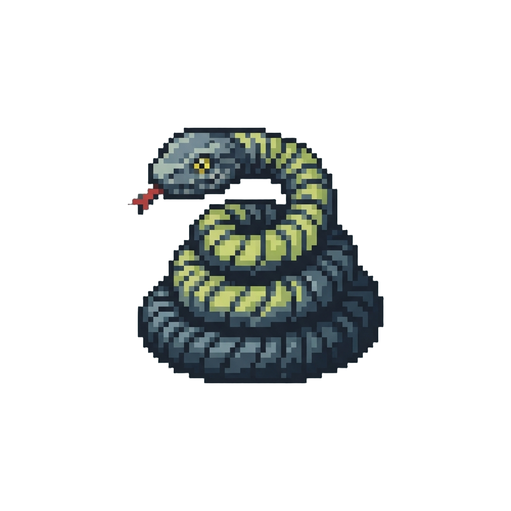 A Miniature Coiled Spring Snake