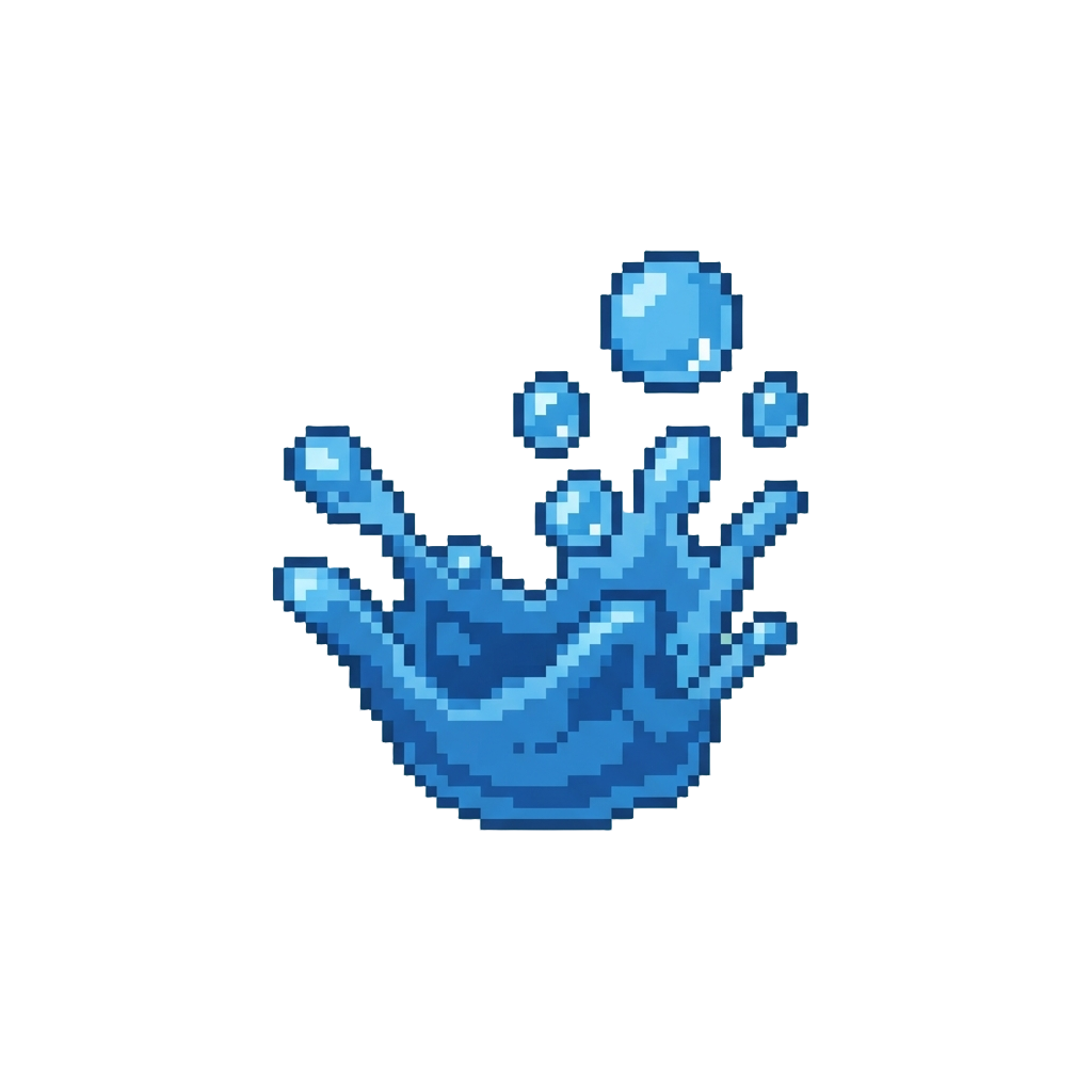 A Splash of Blue Bubble Solution