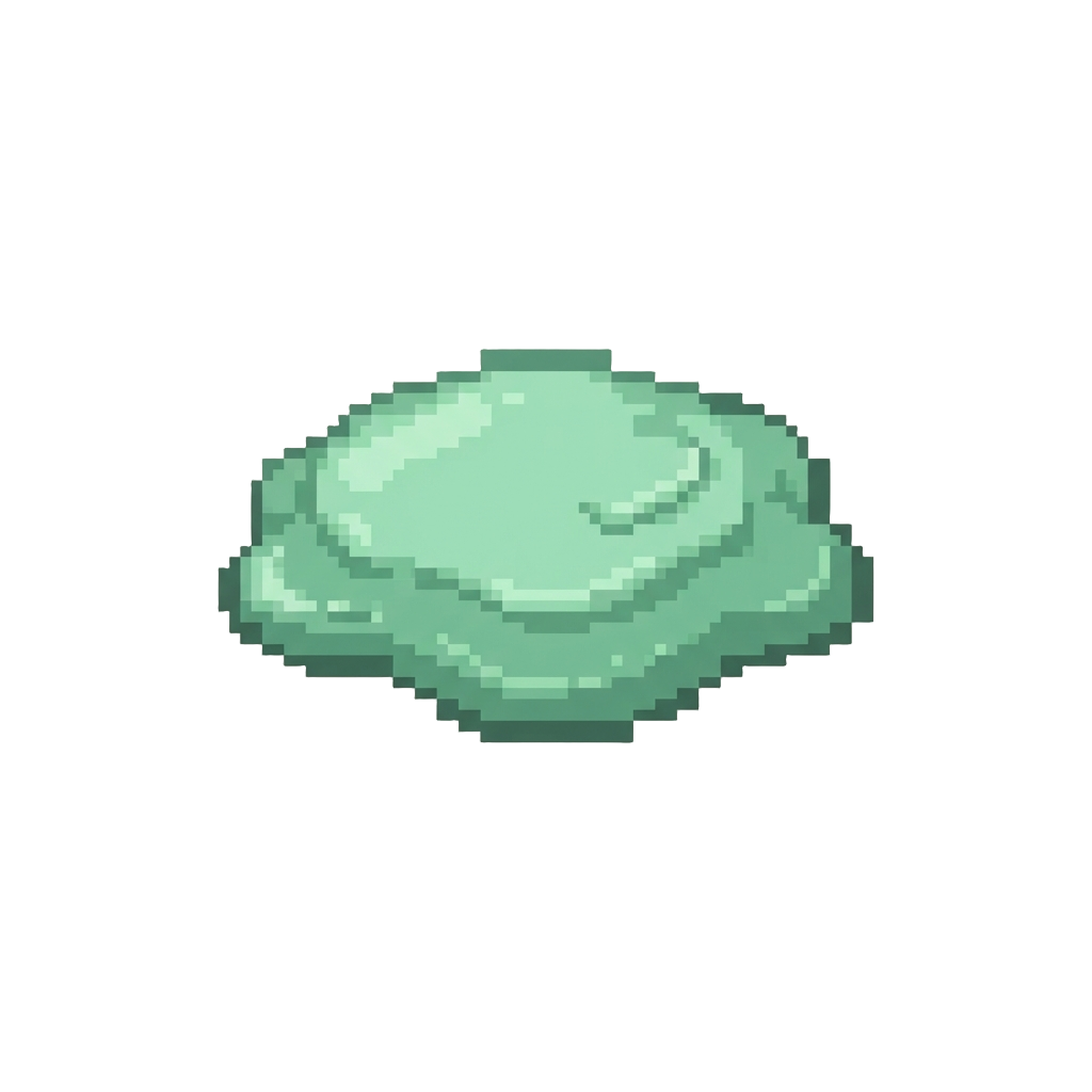 A Puddle of Pastel Green Goo