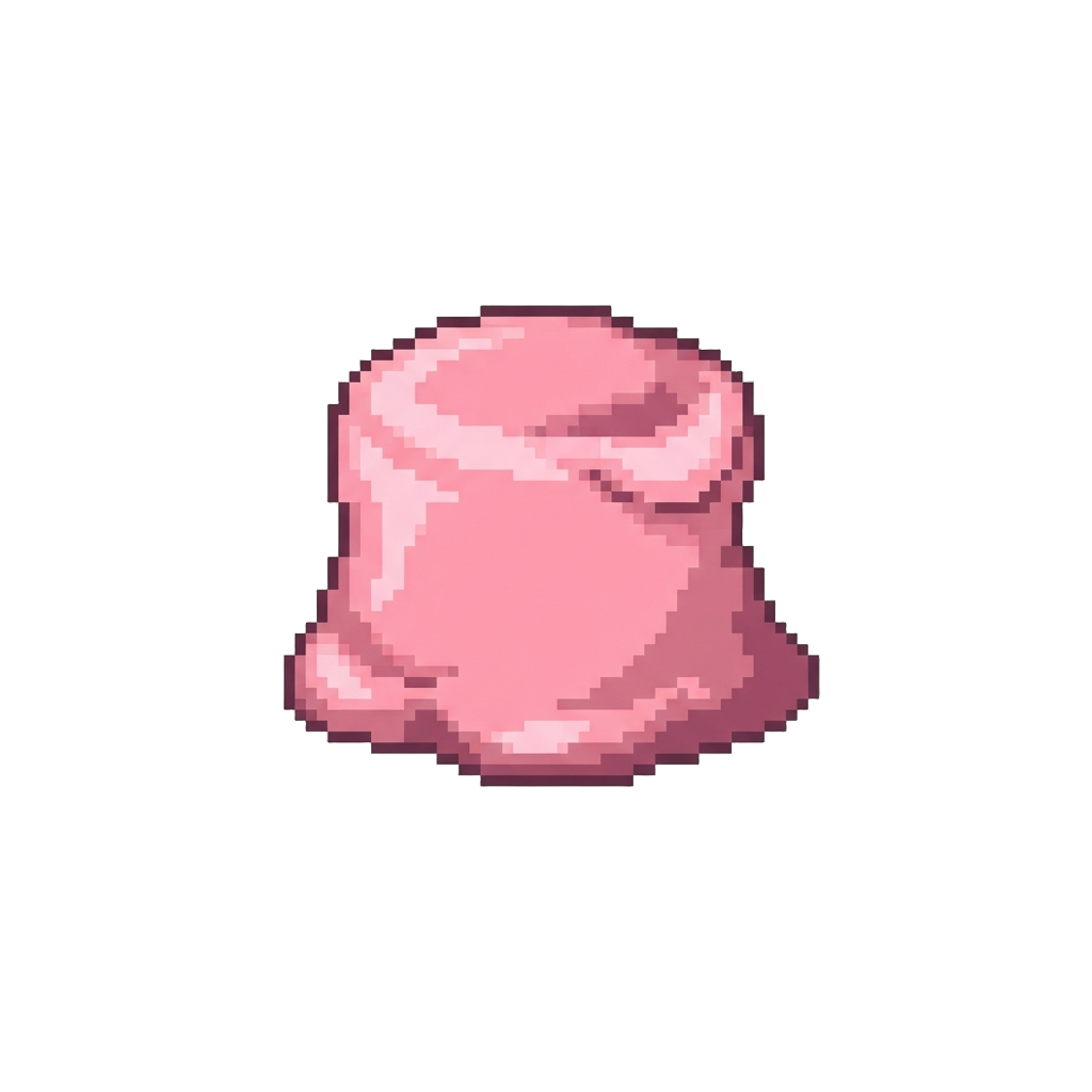 A Gooey Pink Marshmallow Blob
