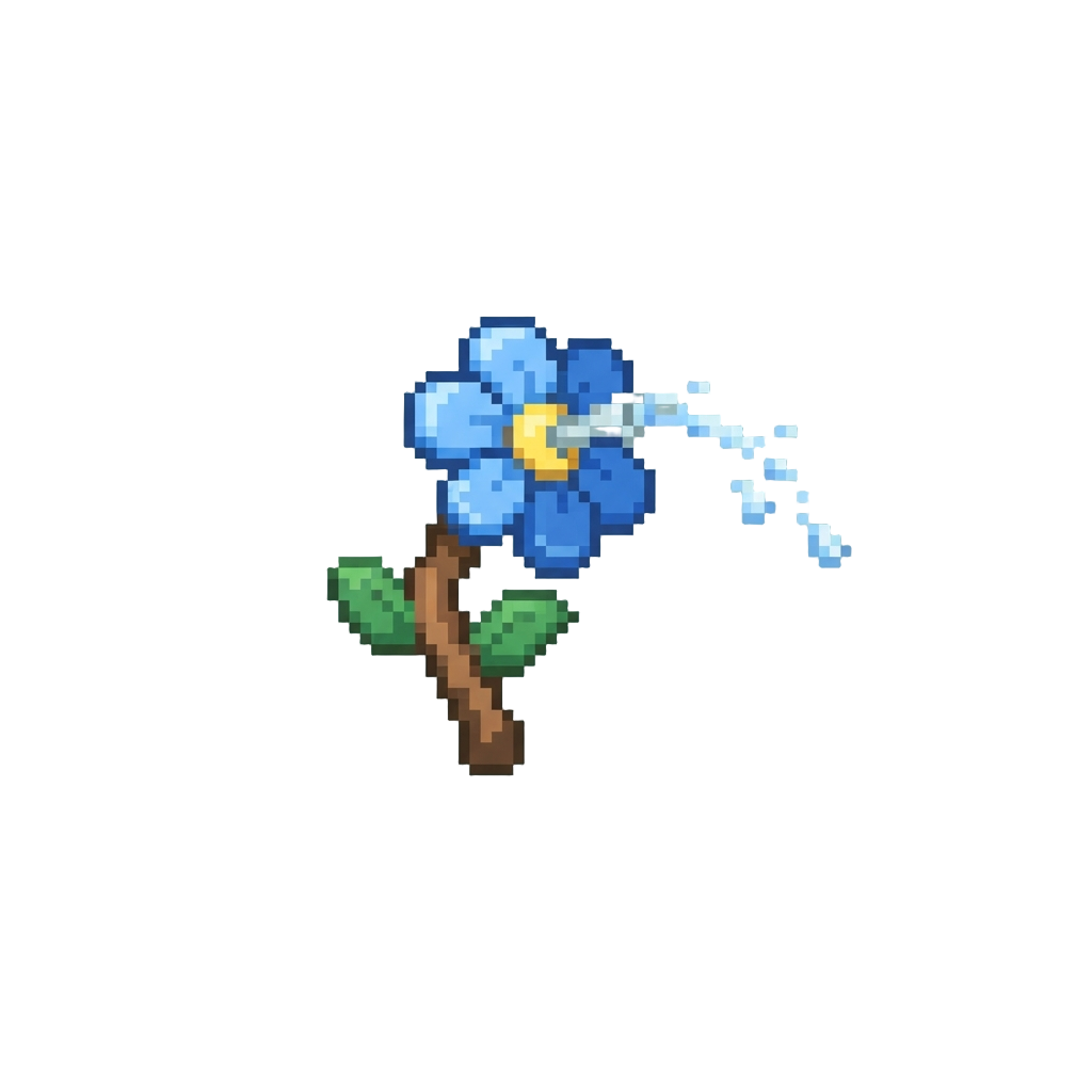 A Tiny Water-squirting Flower