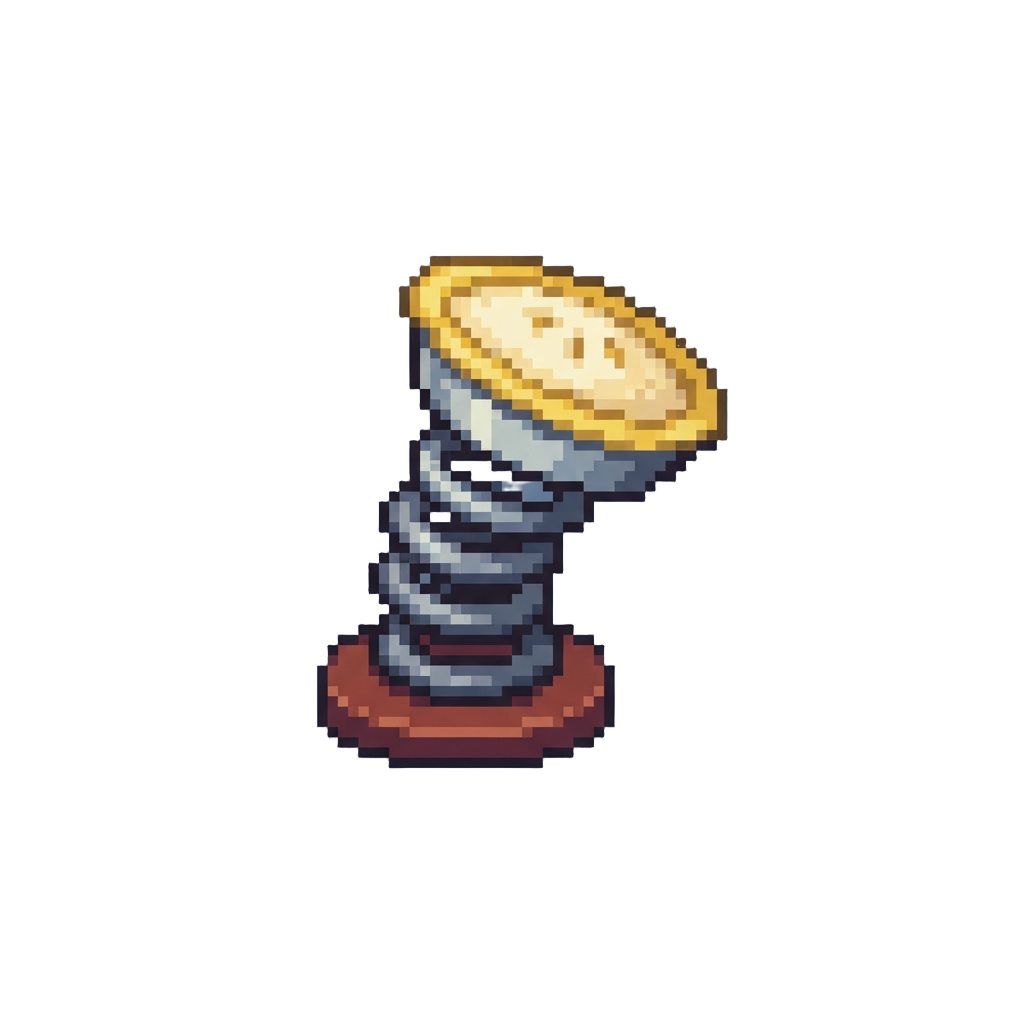 A Miniature Pie-in-the-face Spring Toy