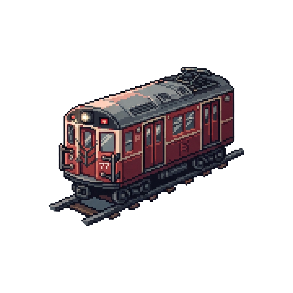 A Runaway Vintage Subway Train