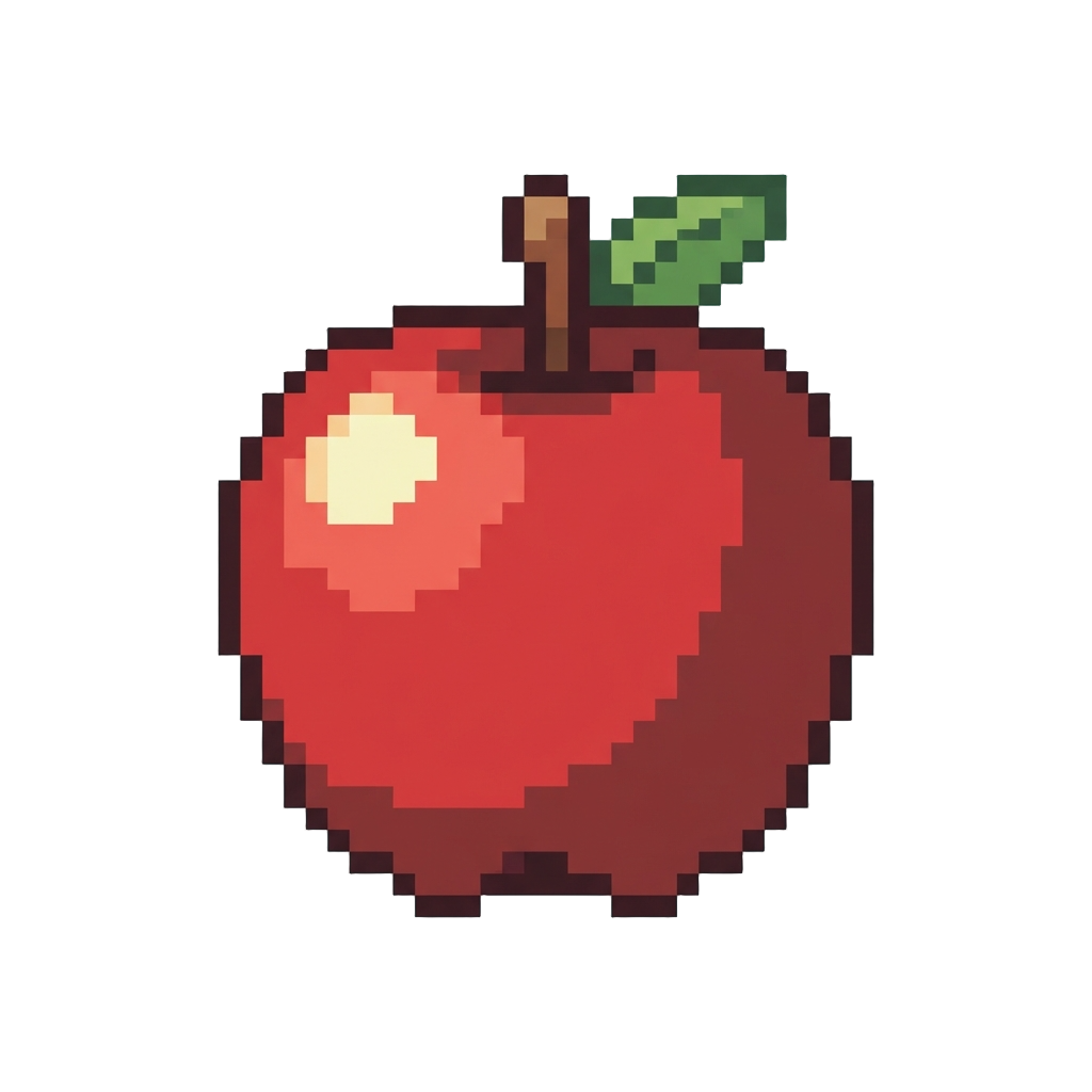 A Vibrant Strawberry Red Apple