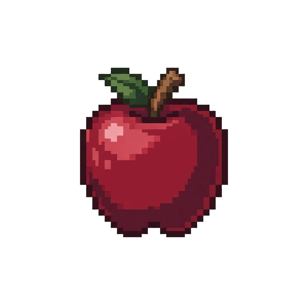 A Shiny Deep-crimson Red Apple